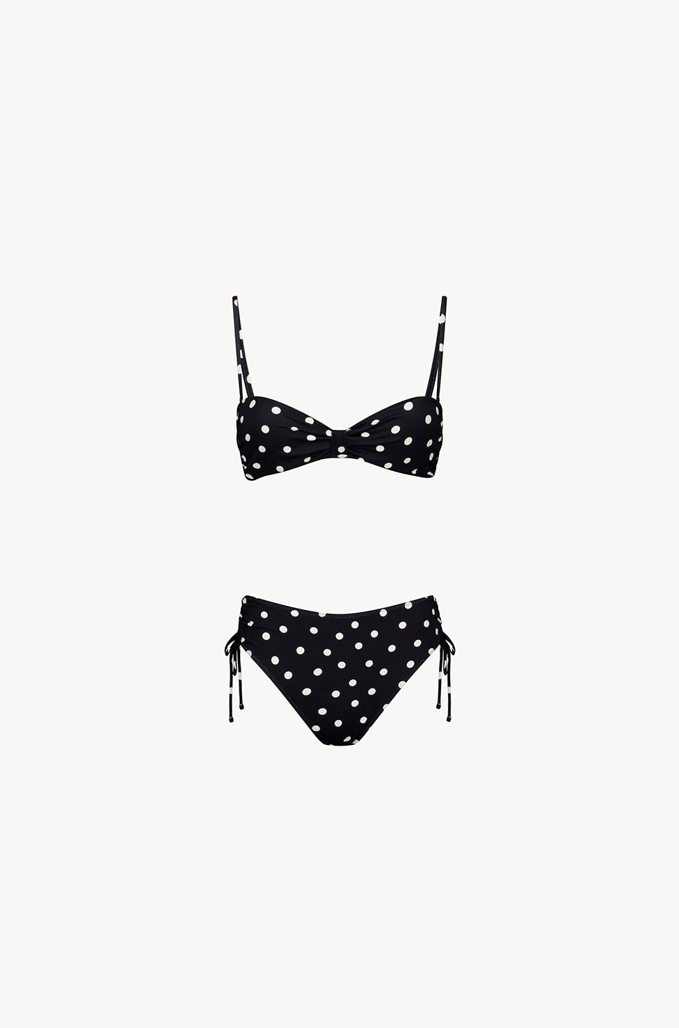 Caro Bikini Set - Black Polka
