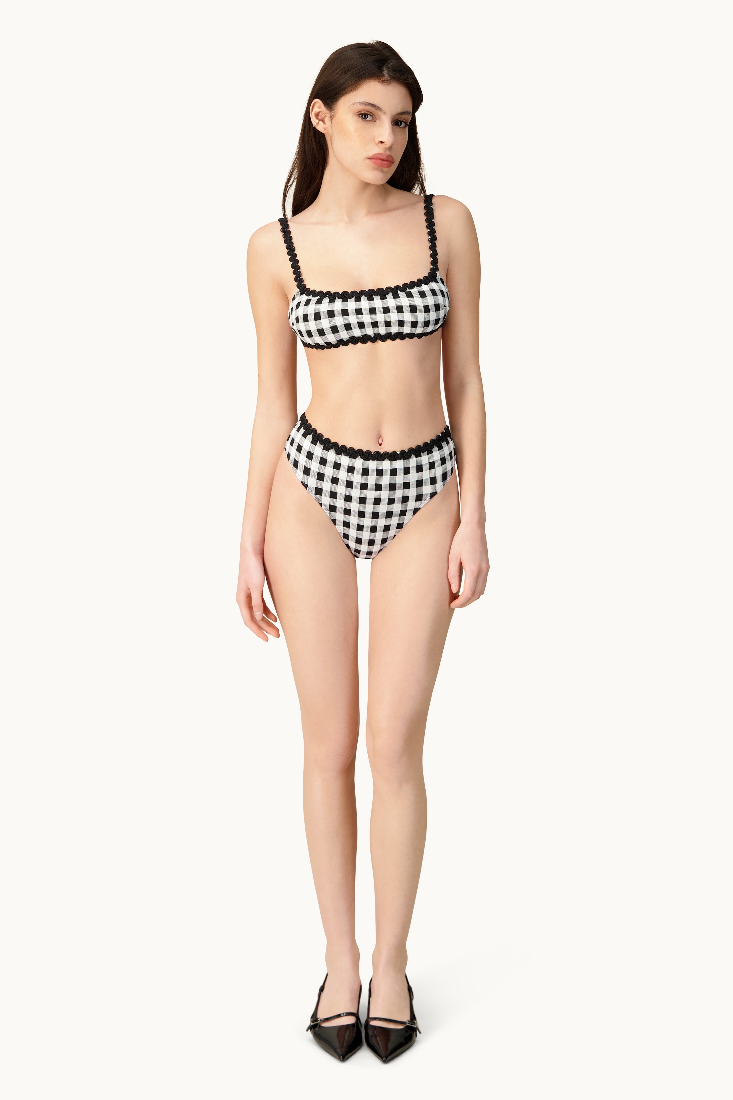 Kendall bikini set - Black and white gingham