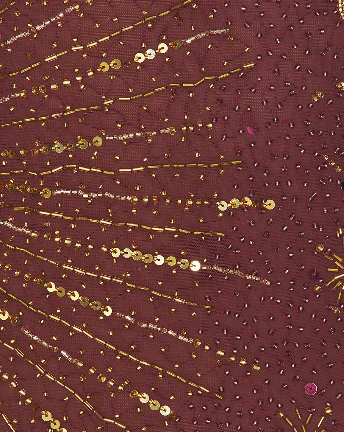 Sun beaded dress - Brown