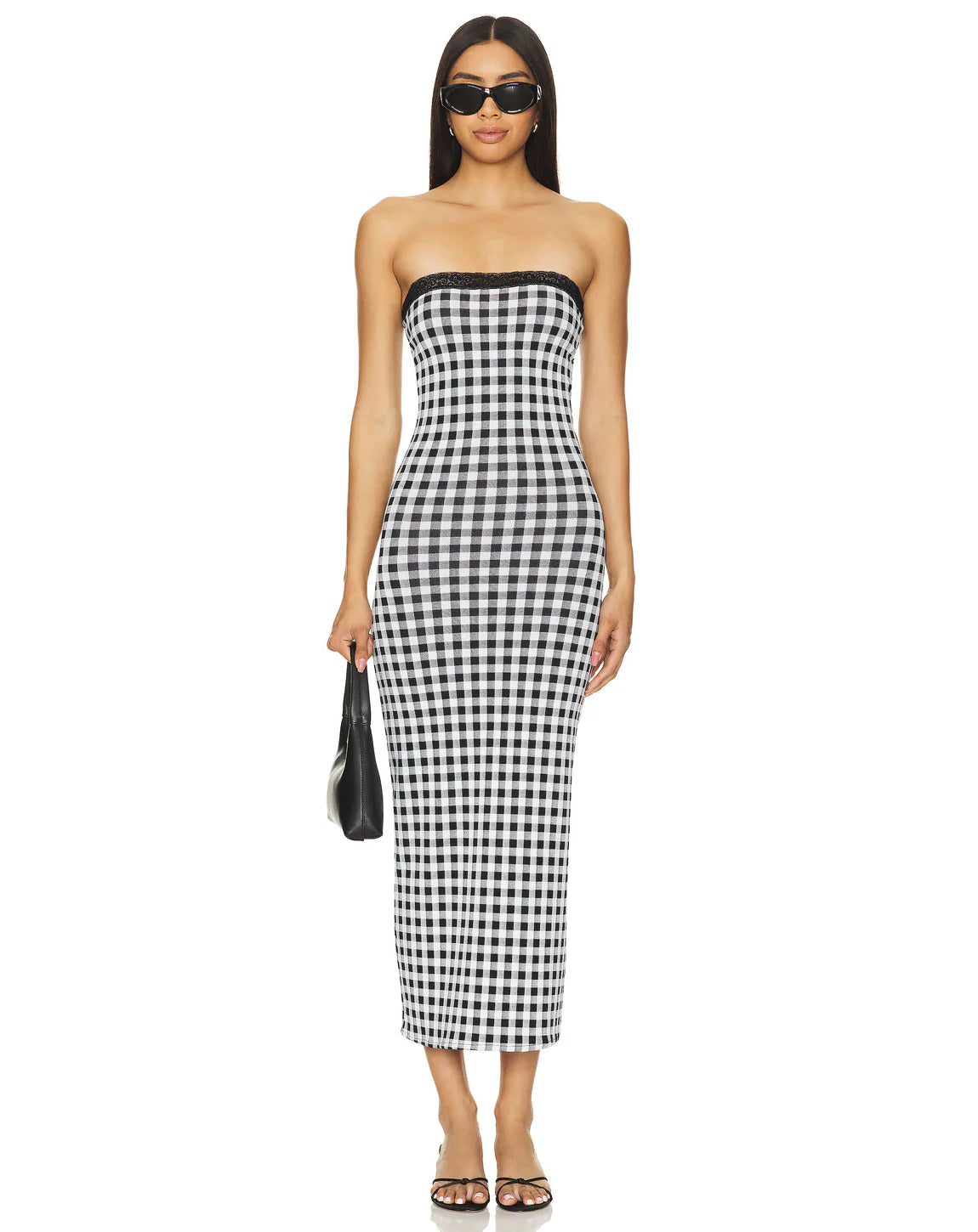 Gisele dress - Black and white gingham