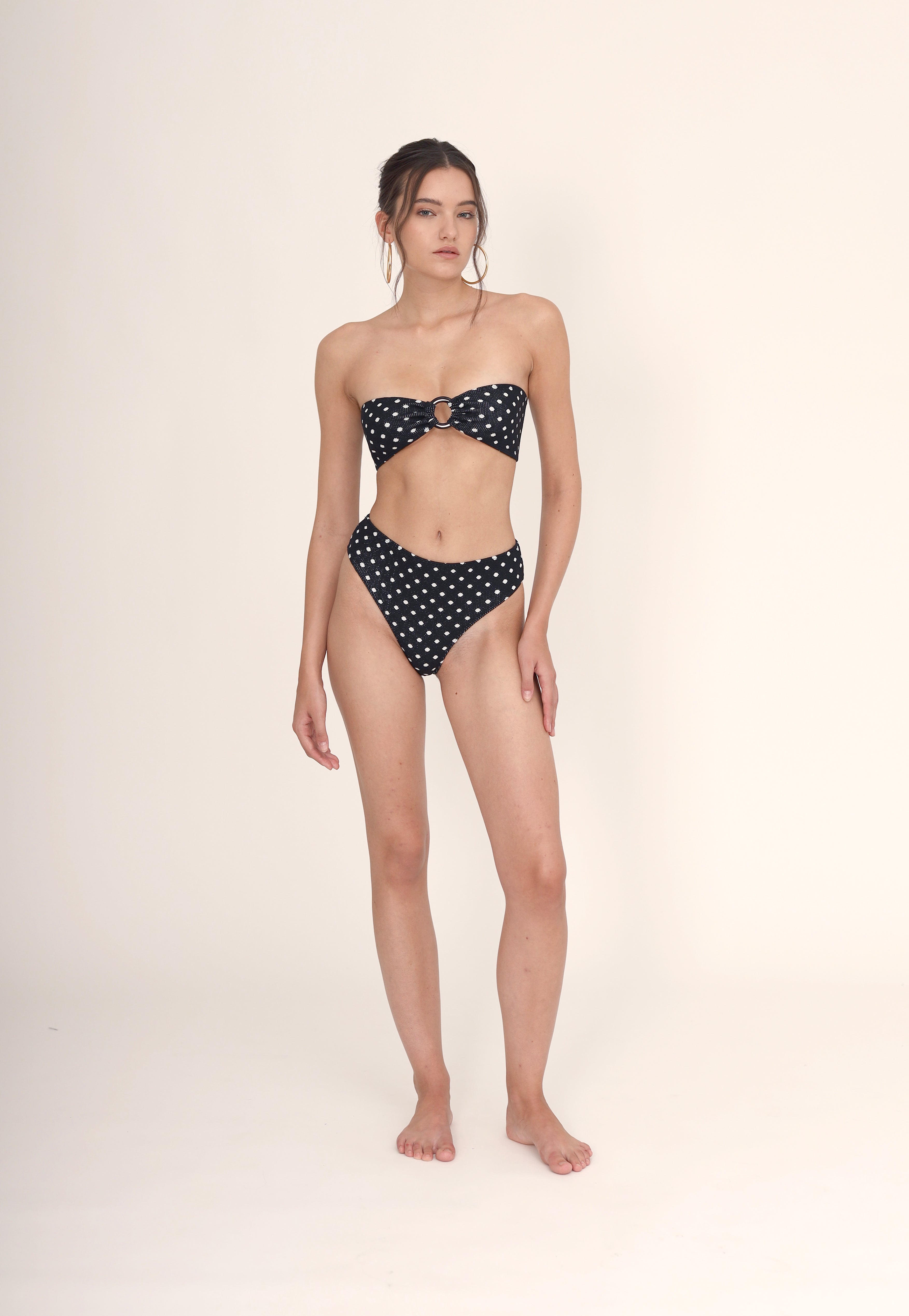 Maria bikini set - Black and white dots