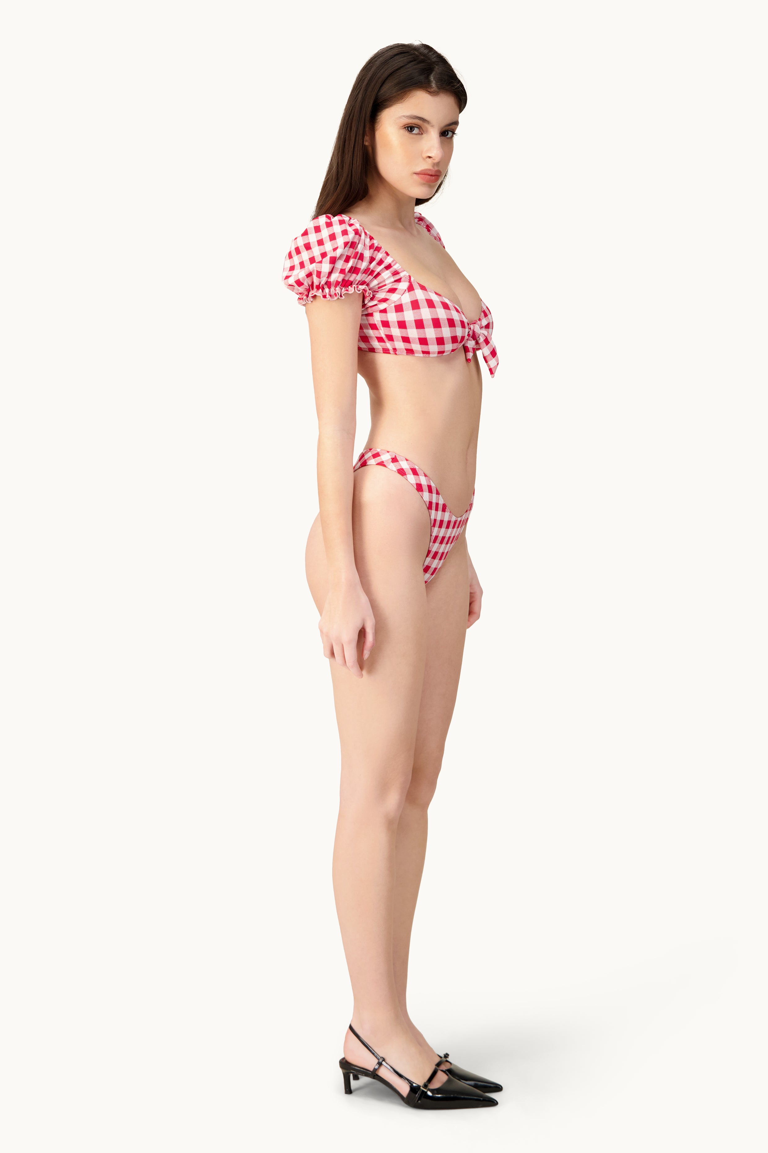Marylin bikini set - Red and white Gingham