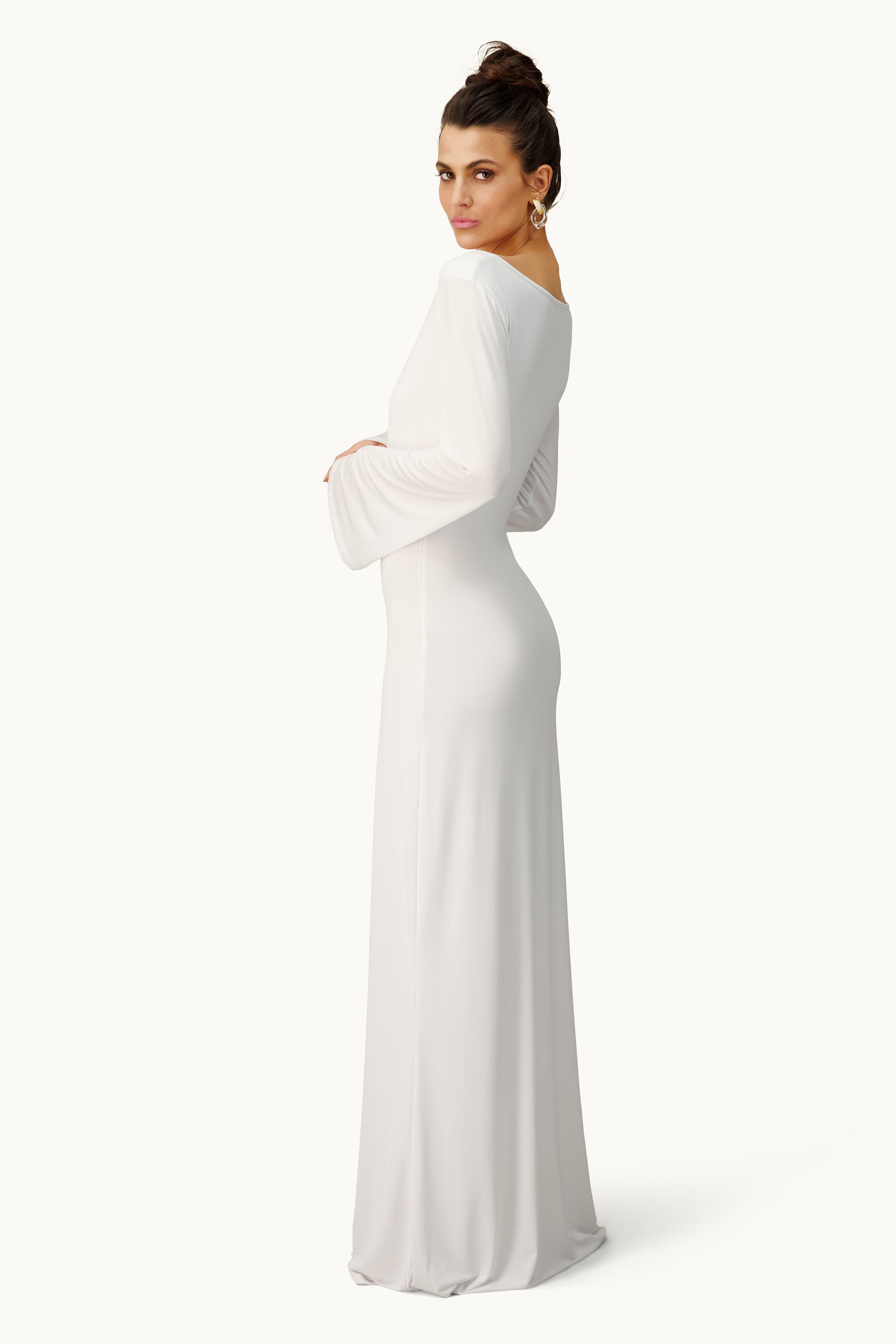 Star maxi dress - White