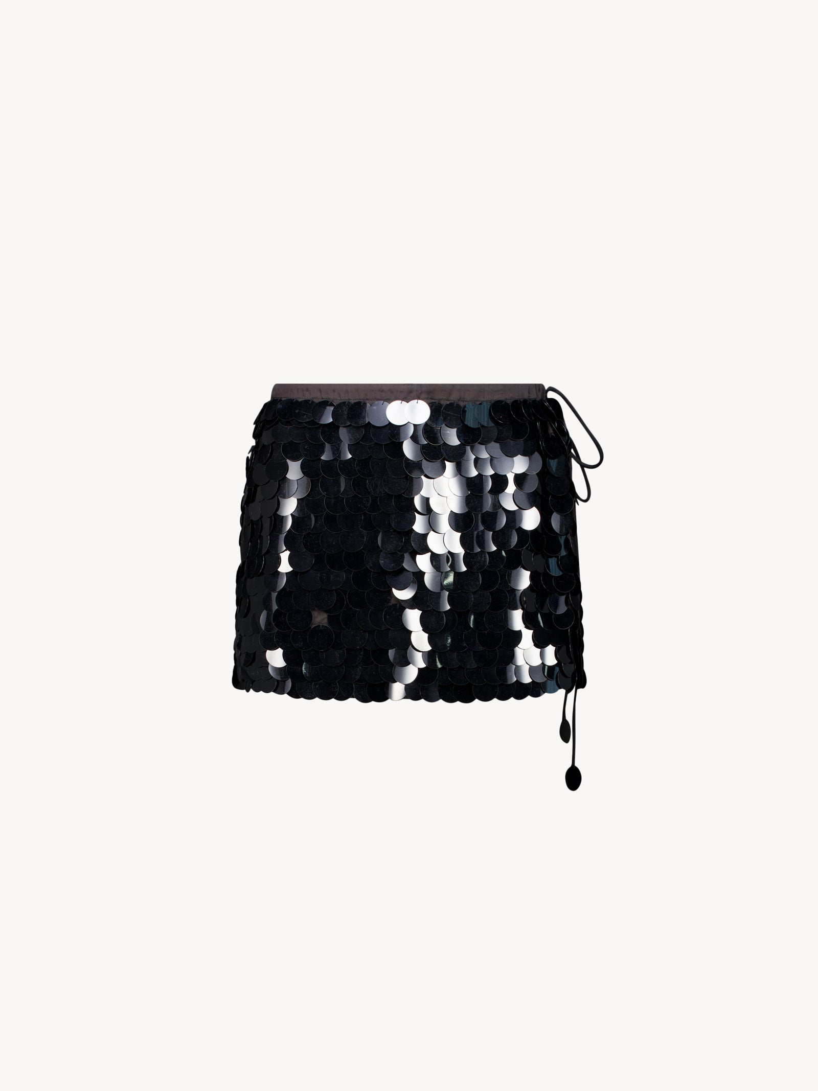 Mini Pailette Skirt - Black