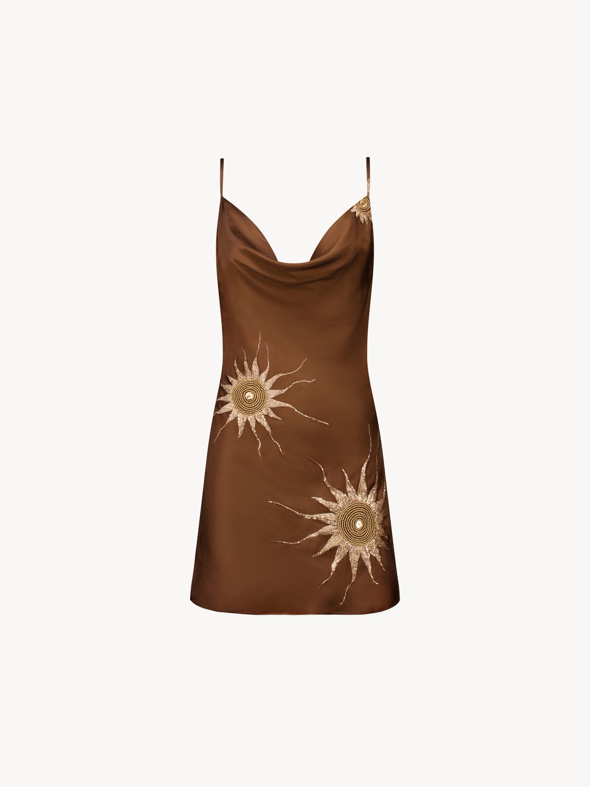 Galli Mini Dress - Brown