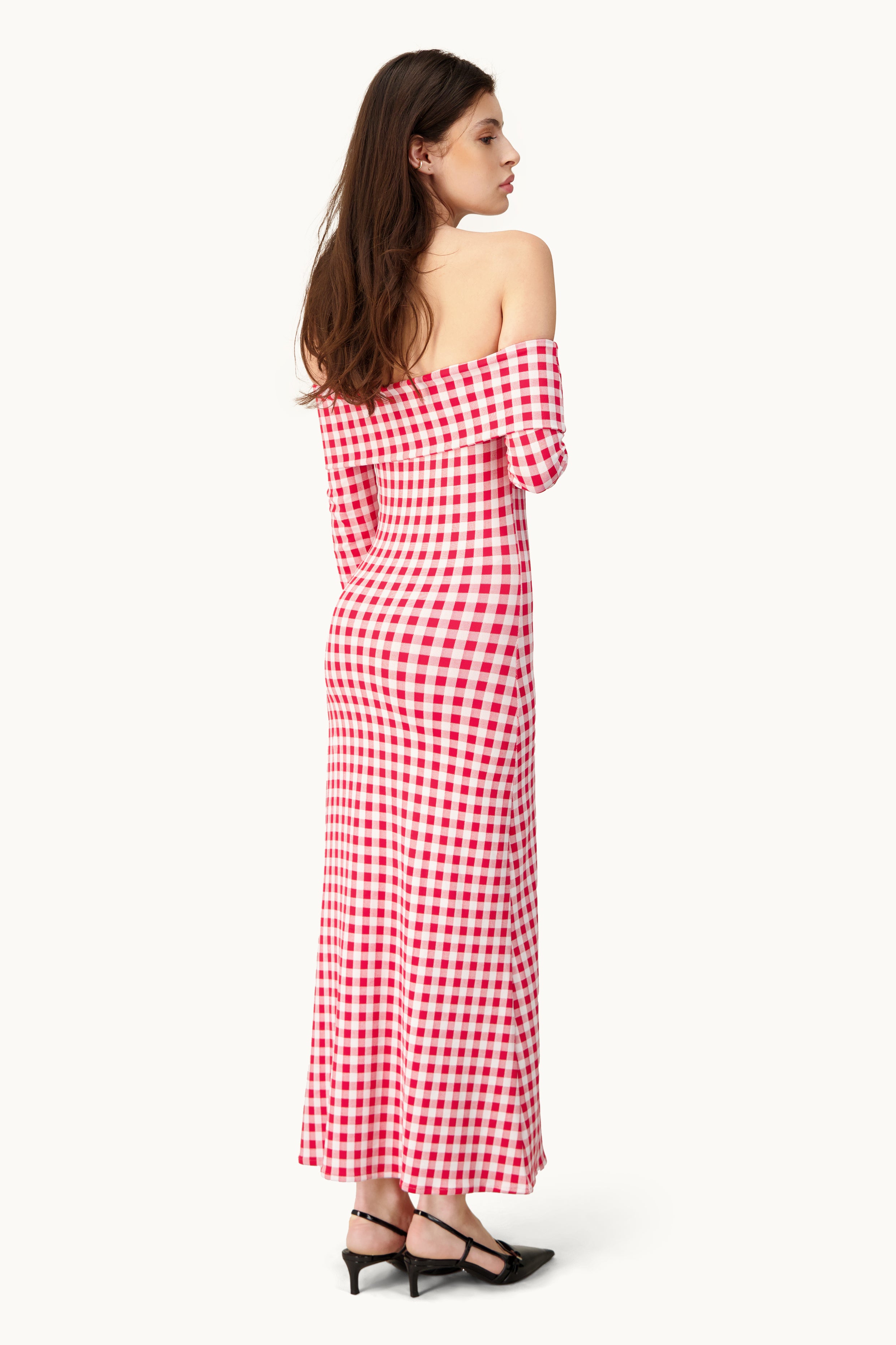 Rosalia maxi dress - Red and white gingham