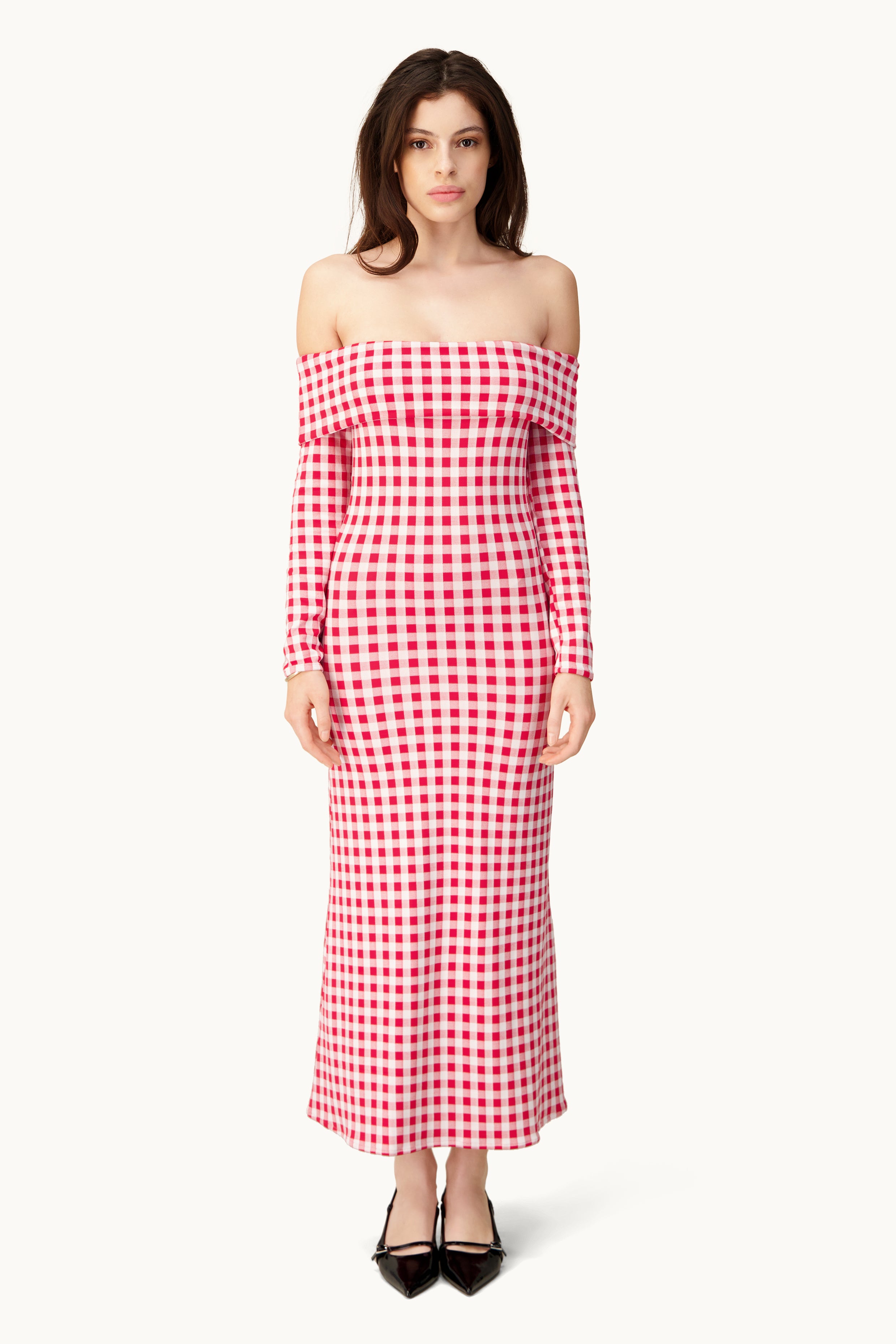 Rosalia maxi dress - Red and white gingham
